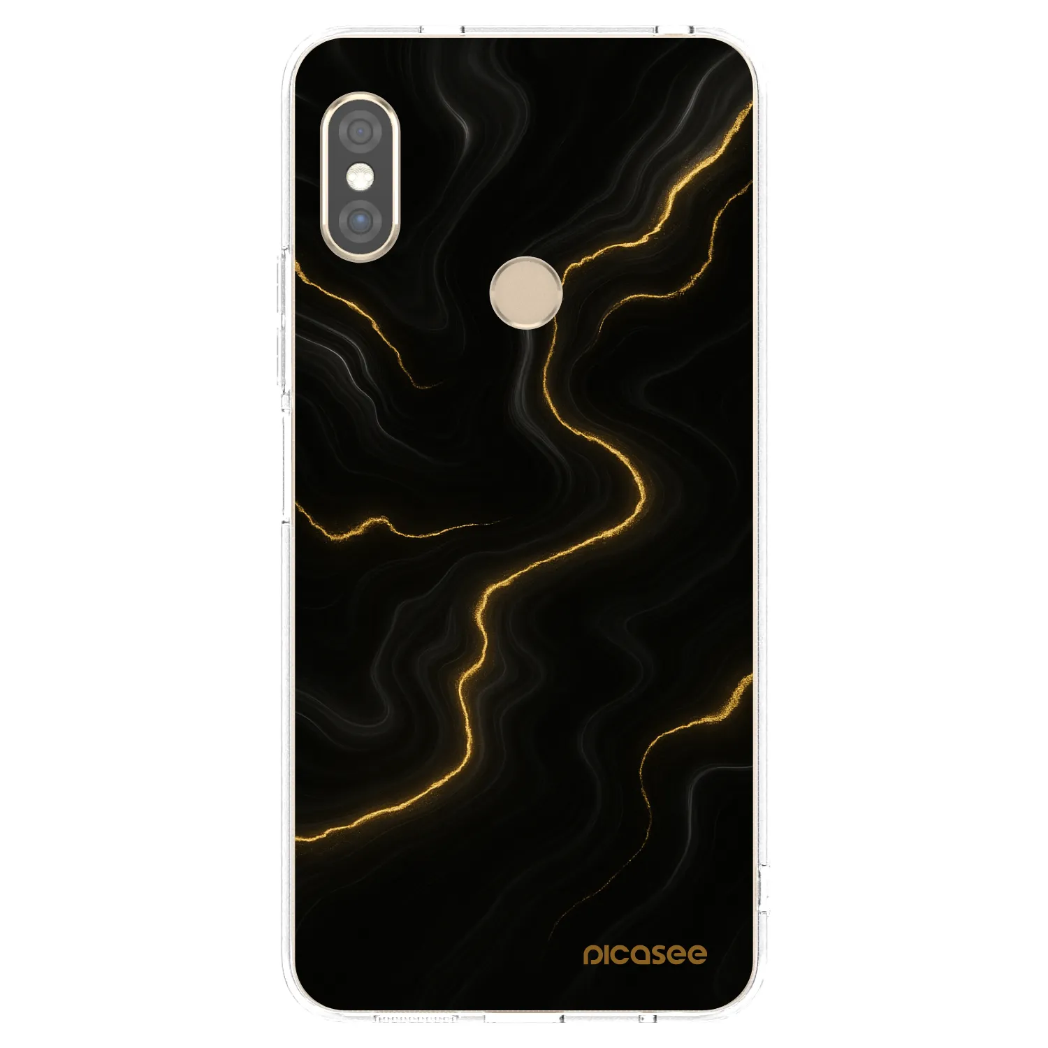 Picasee silikonowe przeźroczyste etui na Xiaomi Redmi Note 5 Global - Thunder