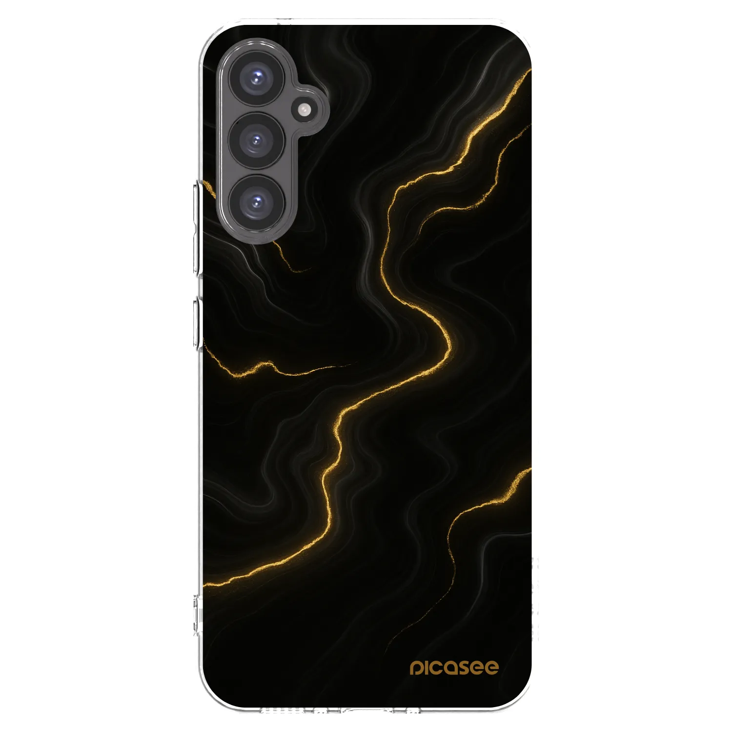 Picasee silikonowe przeźroczyste etui na Samsung Galaxy A34 5G A346B - Thunder