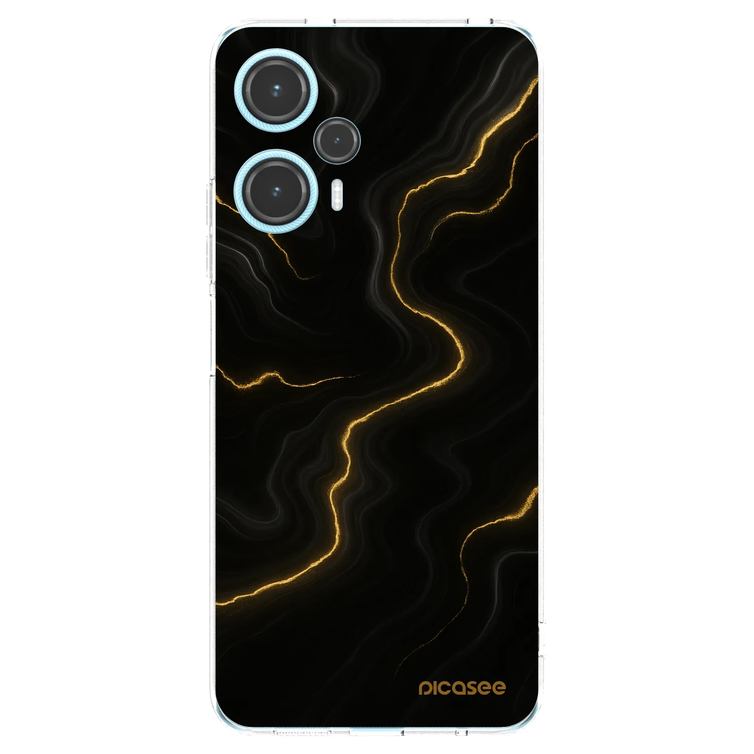 Picasee silikonowe przeźroczyste etui na Xiaomi Poco F5 - Thunder