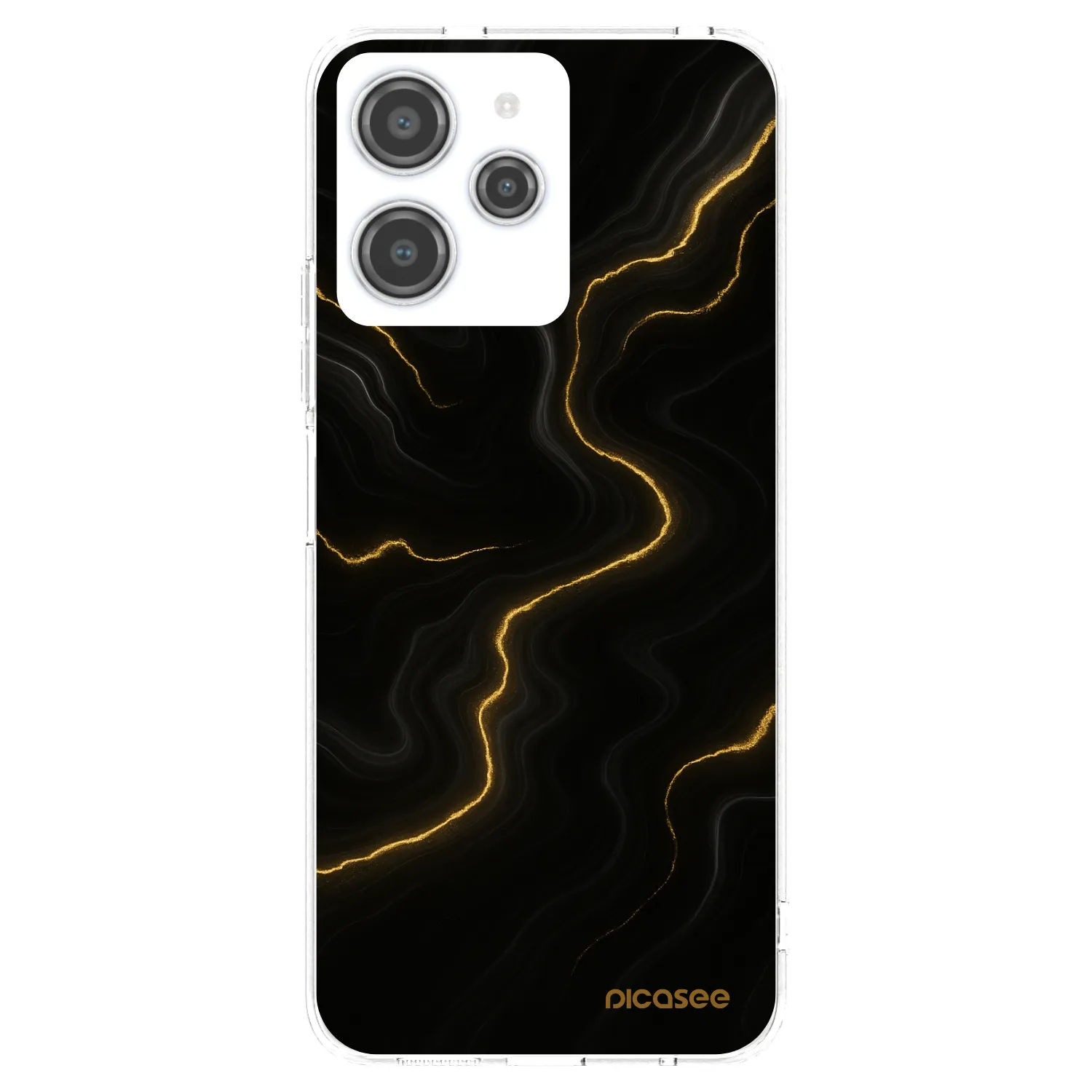 Picasee silikonowe przeźroczyste etui na Xiaomi Redmi 12 4G - Thunder