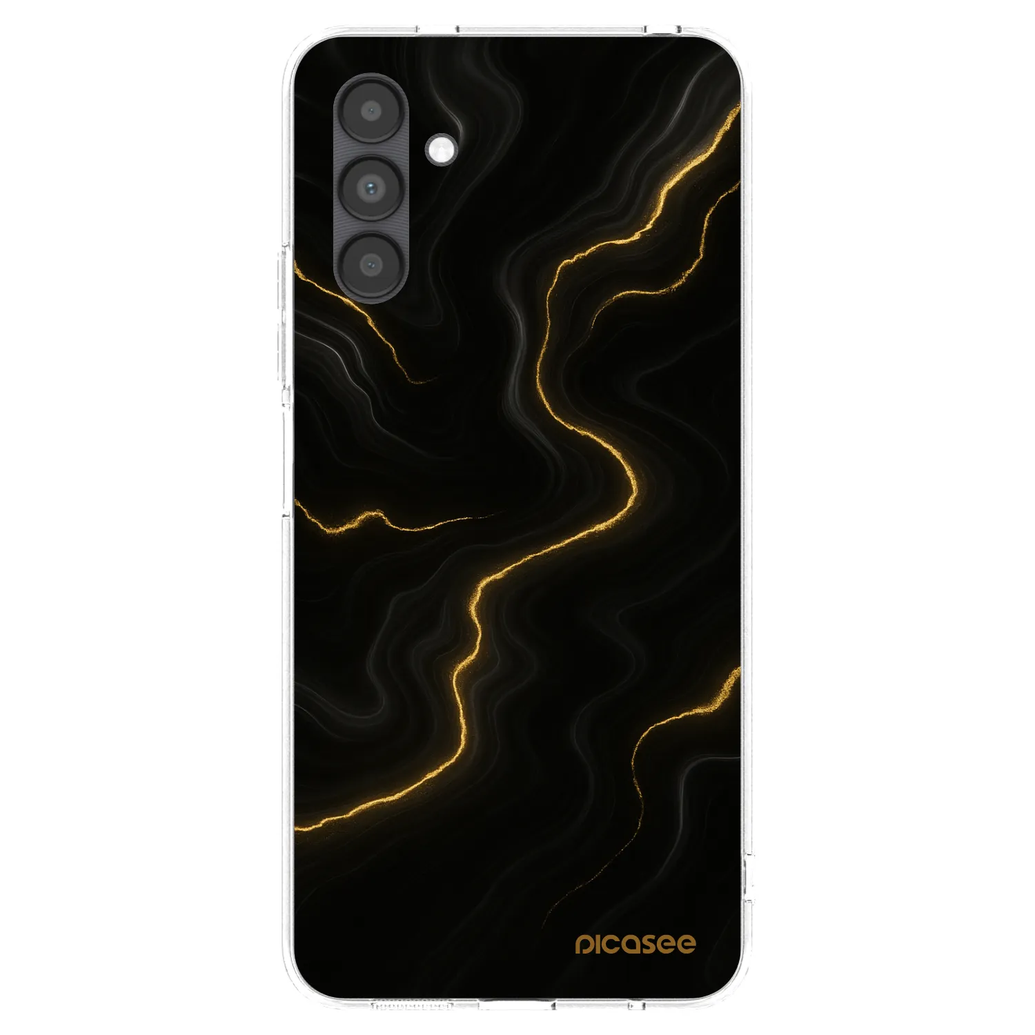Picasee silikonowe przeźroczyste etui na Samsung Galaxy A04s A047F - Thunder