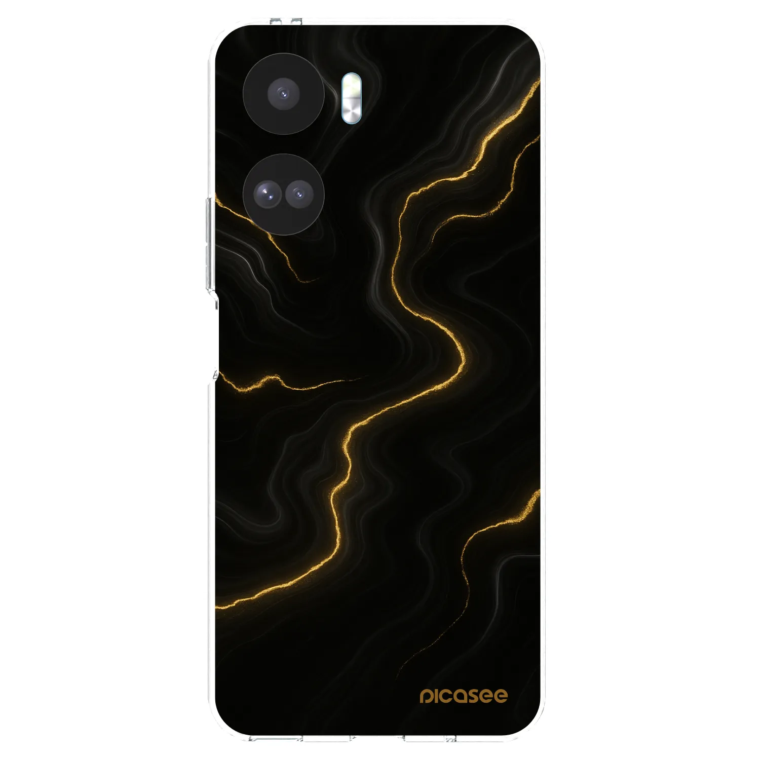 Picasee silikonowe przeźroczyste etui na Honor 90 Lite 5G - Thunder