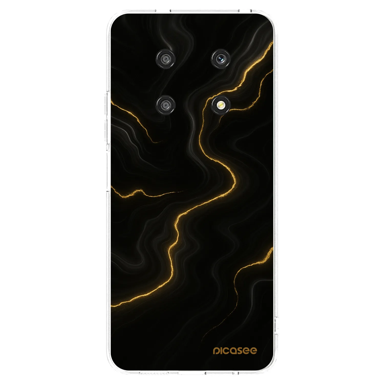 Picasee silikonowe przeźroczyste etui na Honor Magic4 Lite 5G - Thunder