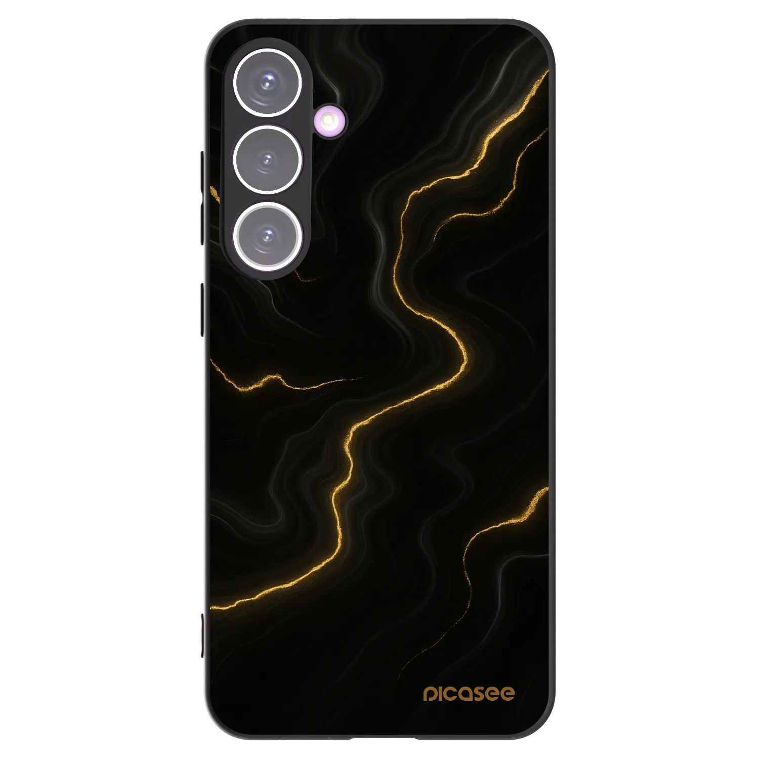 Picasee silikonowe czarne etui na Samsung Galaxy S24+ S926B 5G - Thunder