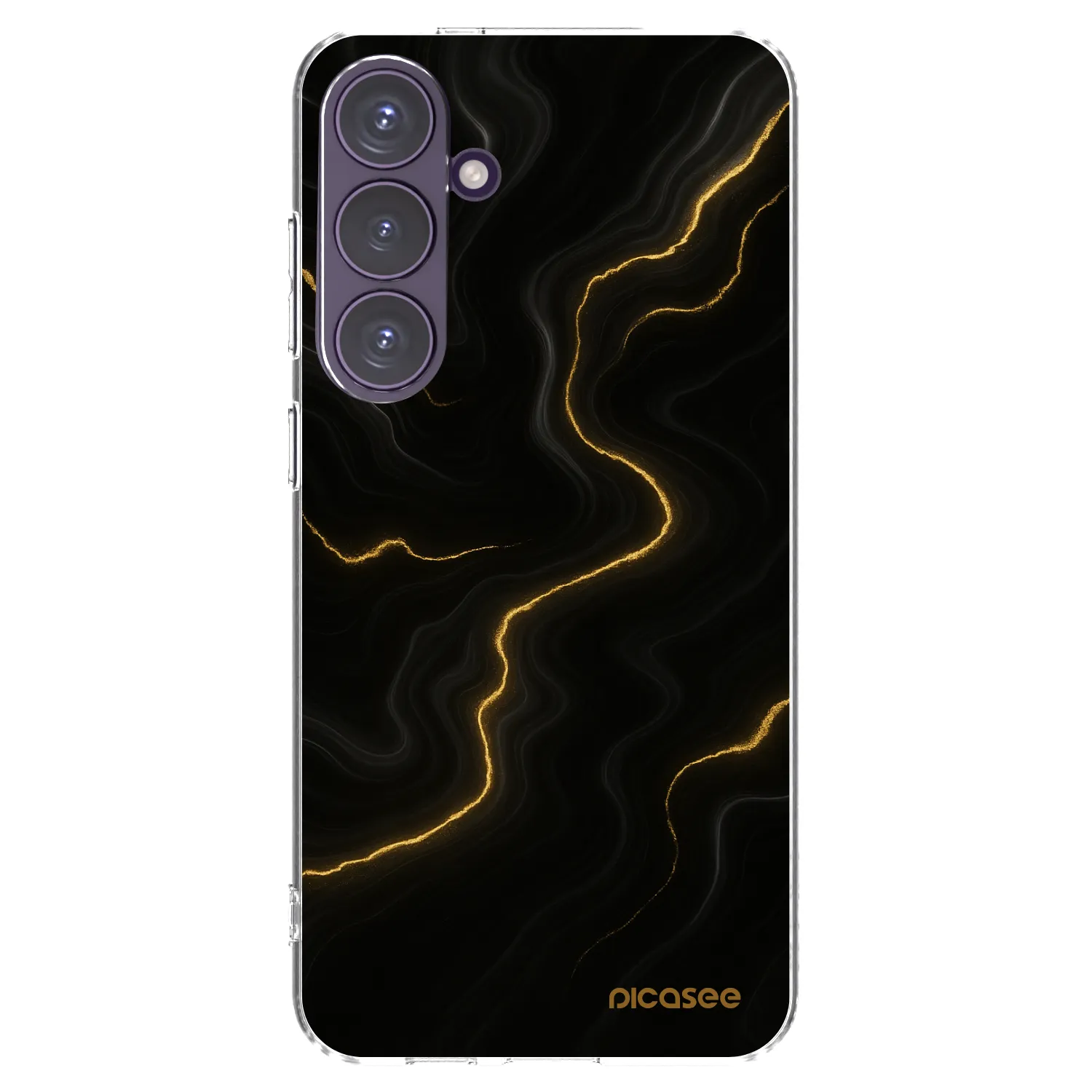 Picasee silikonowe przeźroczyste etui na Samsung Galaxy S24+ S926B 5G - Thunder