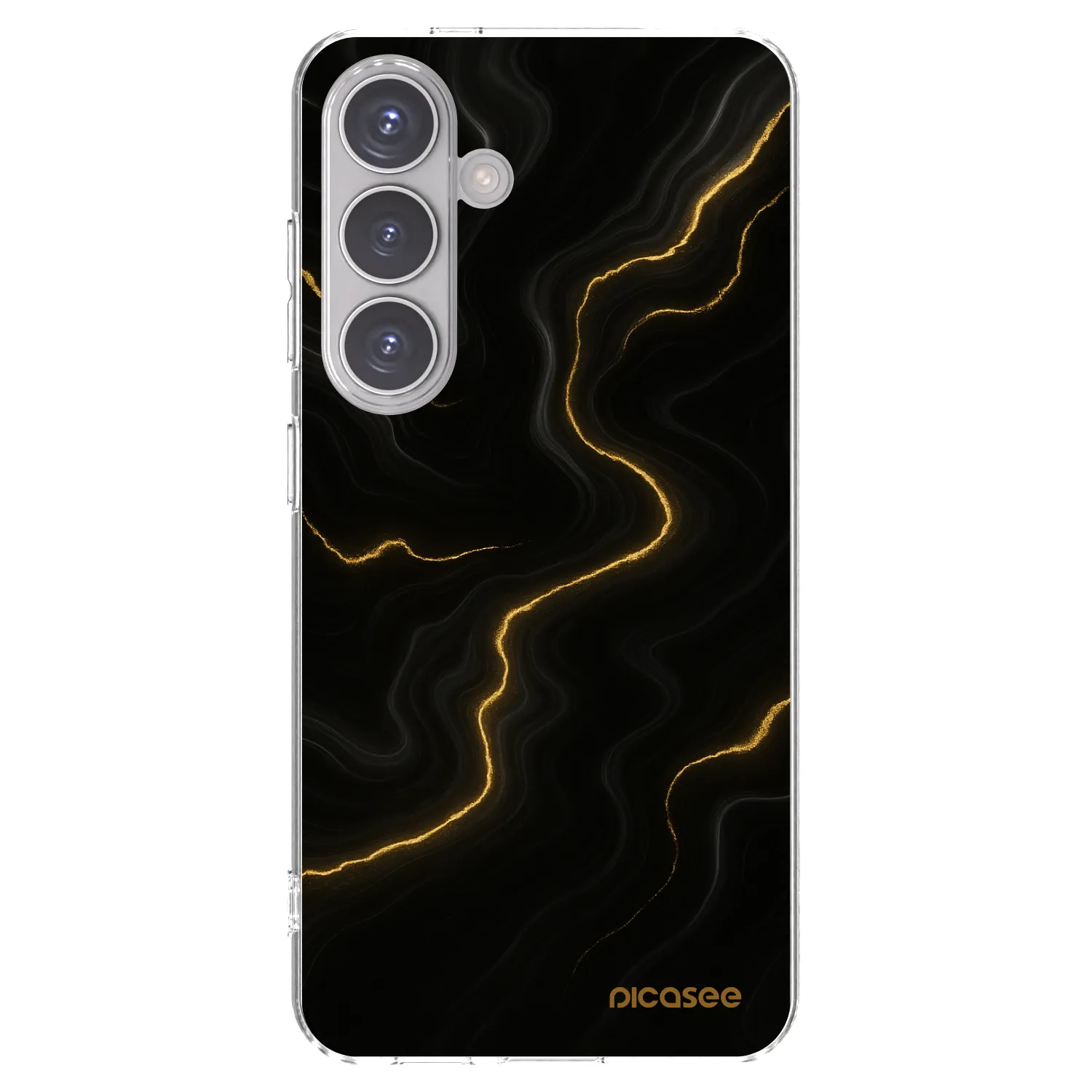 Picasee silikonowe przeźroczyste etui na Samsung Galaxy S24 S921B 5G - Thunder