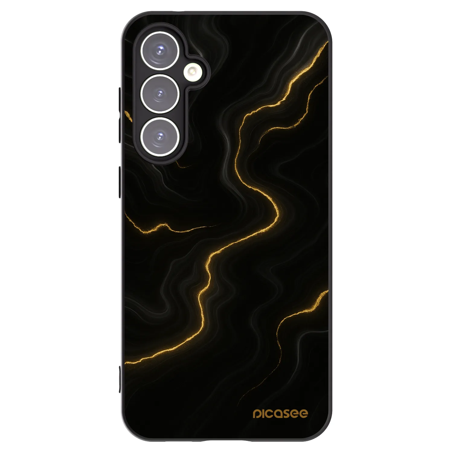 Picasee silikonowe czarne etui na Samsung Galaxy S23 FE S711B - Thunder