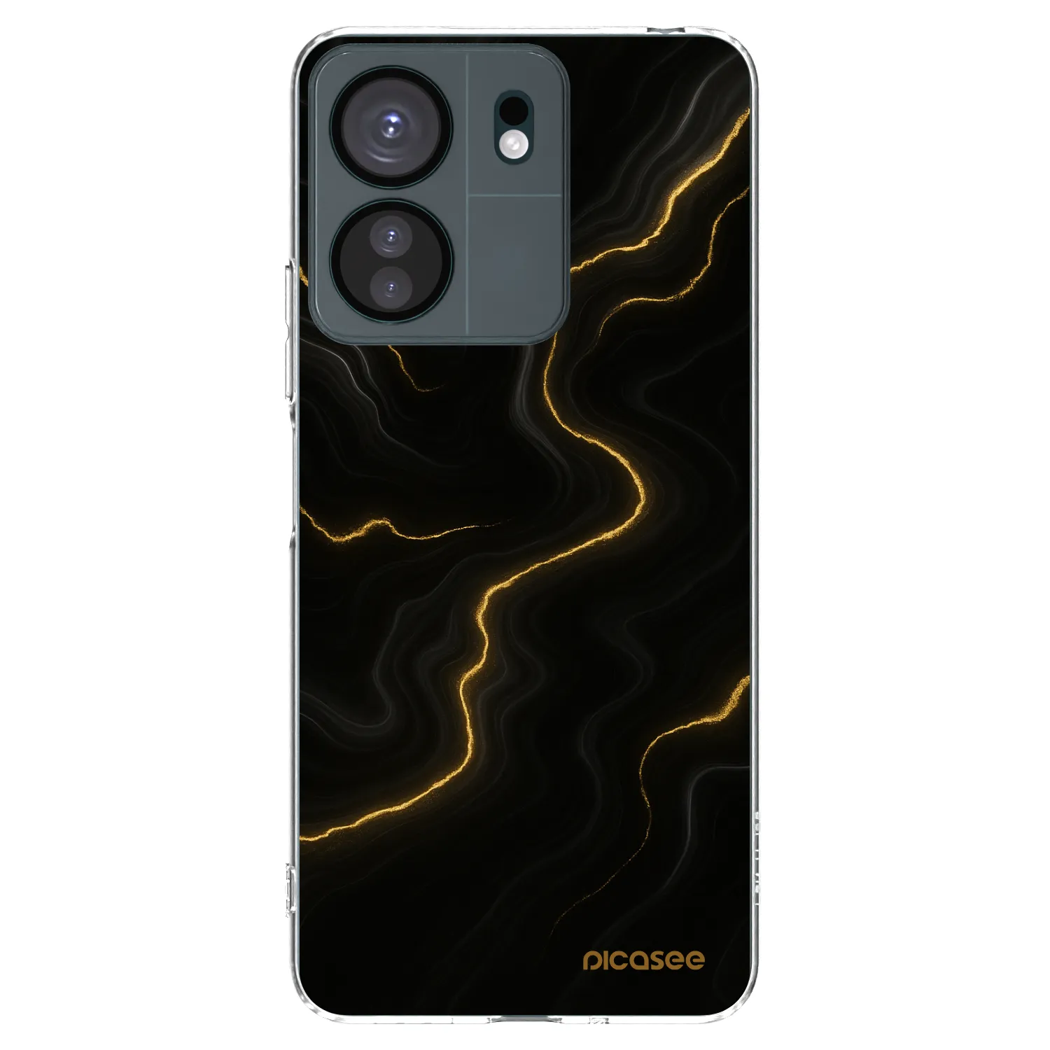 Picasee silikonowe przeźroczyste etui na Xiaomi Redmi 13C 4G - Thunder