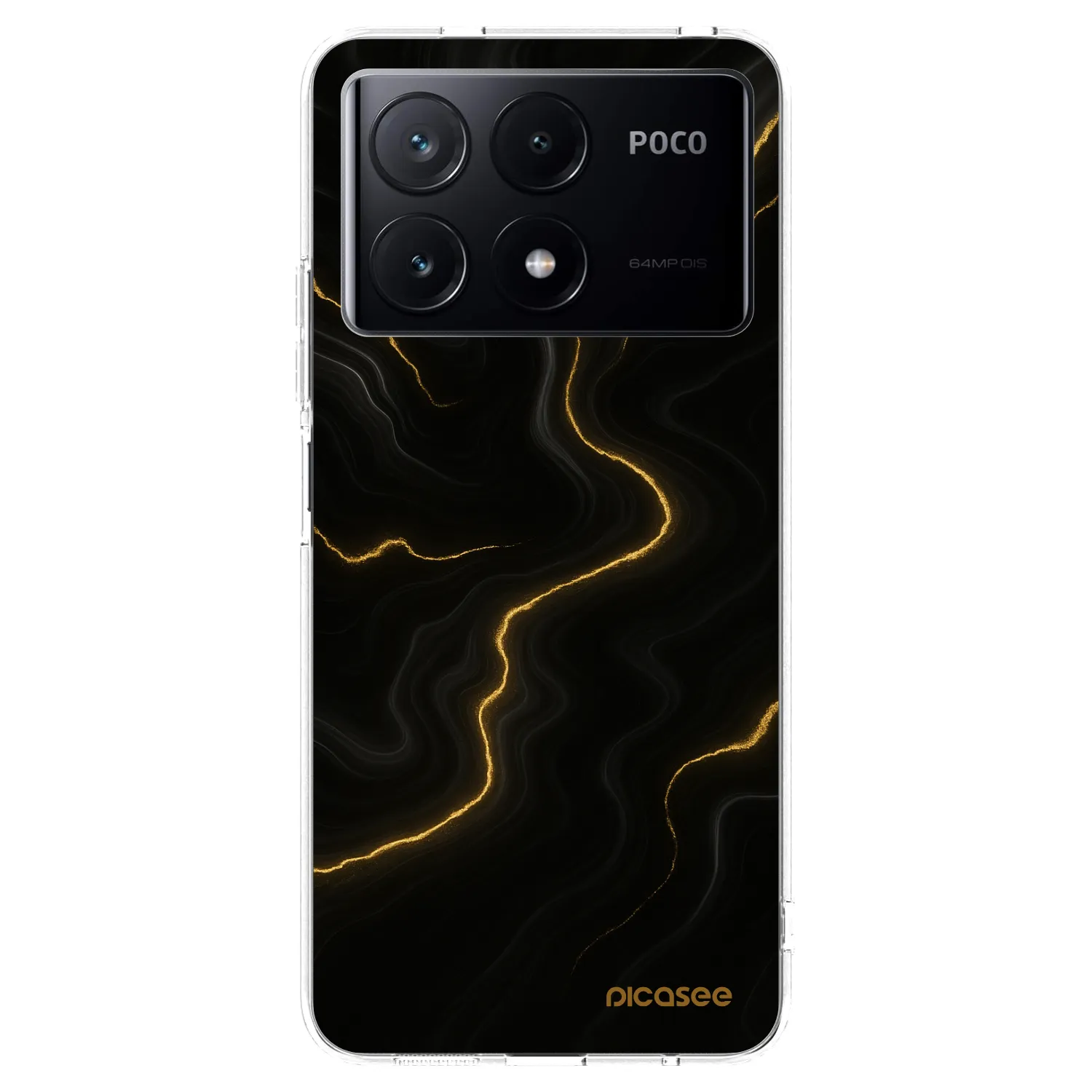 Picasee silikonowe przeźroczyste etui na Xiaomi Poco X6 Pro - Thunder