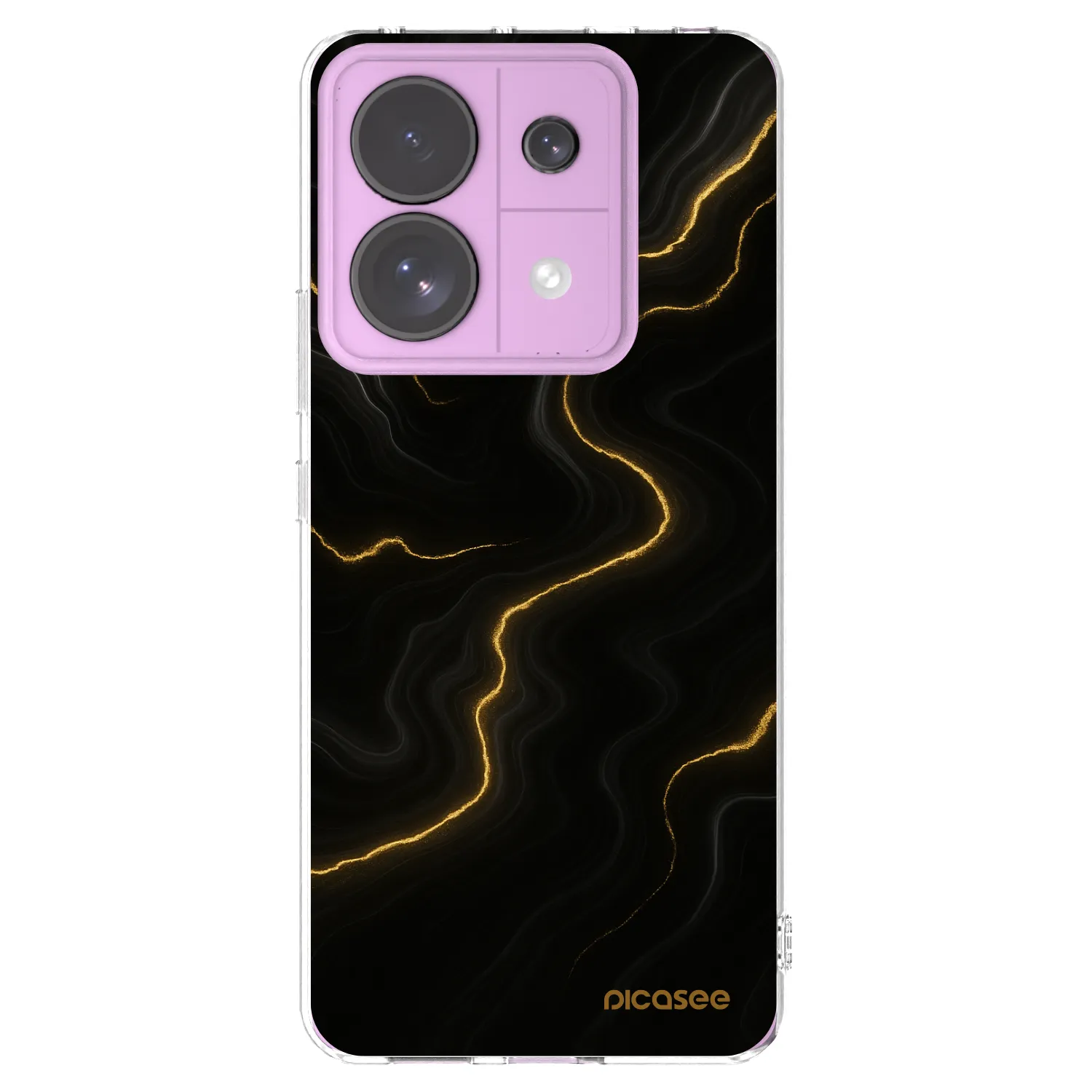 Picasee silikonowe przeźroczyste etui na Xiaomi Redmi Note 13 Pro 5G - Thunder