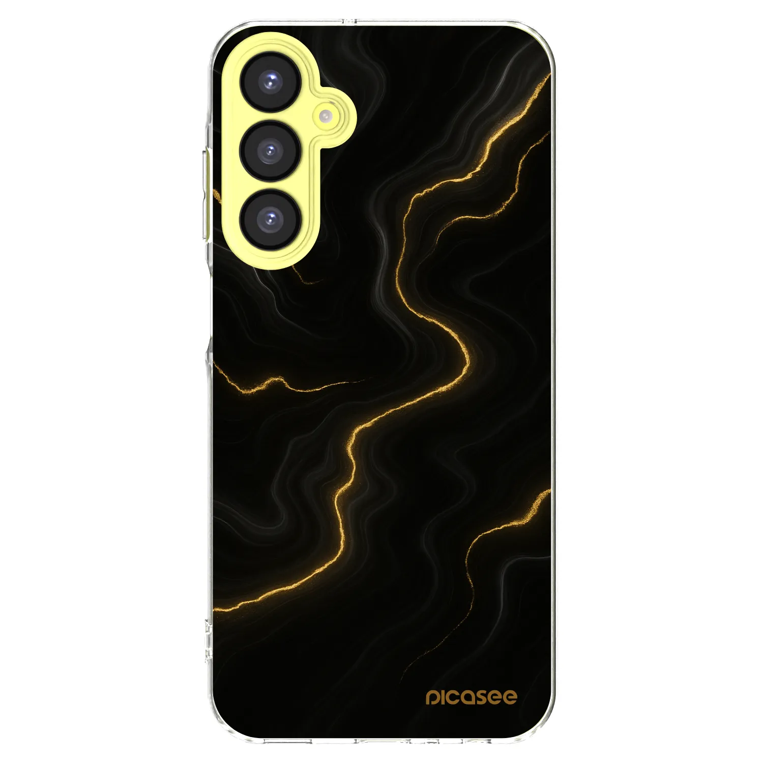 Picasee silikonowe przeźroczyste etui na Samsung Galaxy A25 A256B 5G - Thunder
