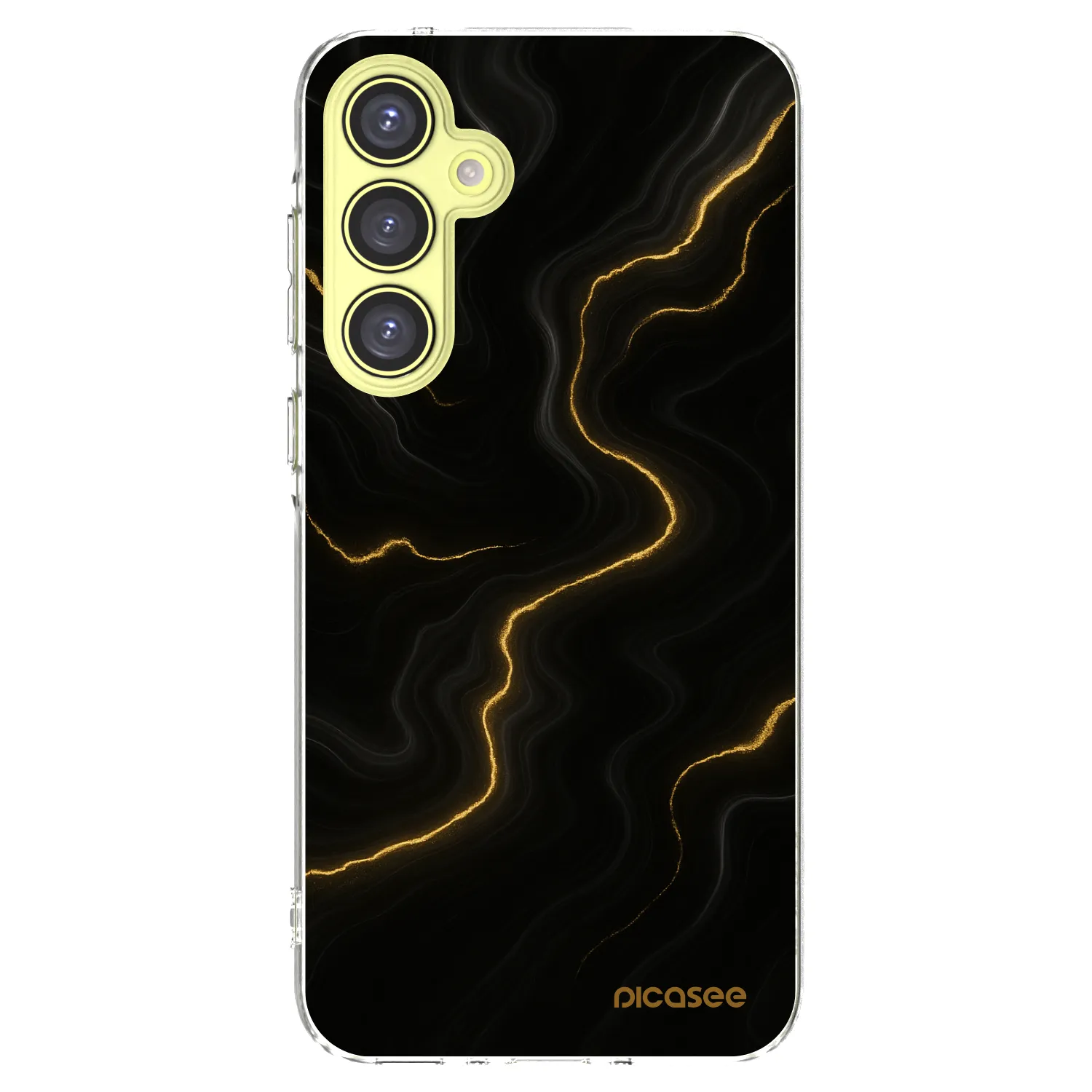Picasee silikonowe przeźroczyste etui na Samsung Galaxy A35 5G A356B - Thunder