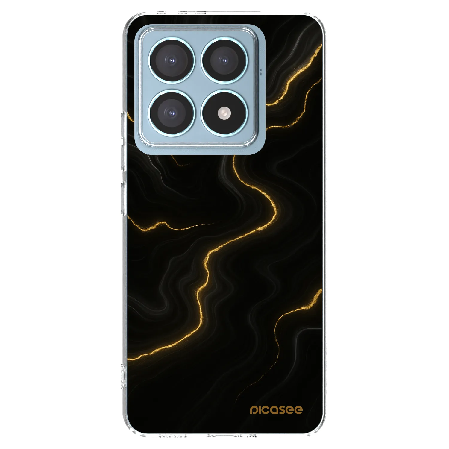 Picasee silikonowe przeźroczyste etui na Xiaomi 14T Pro - Thunder