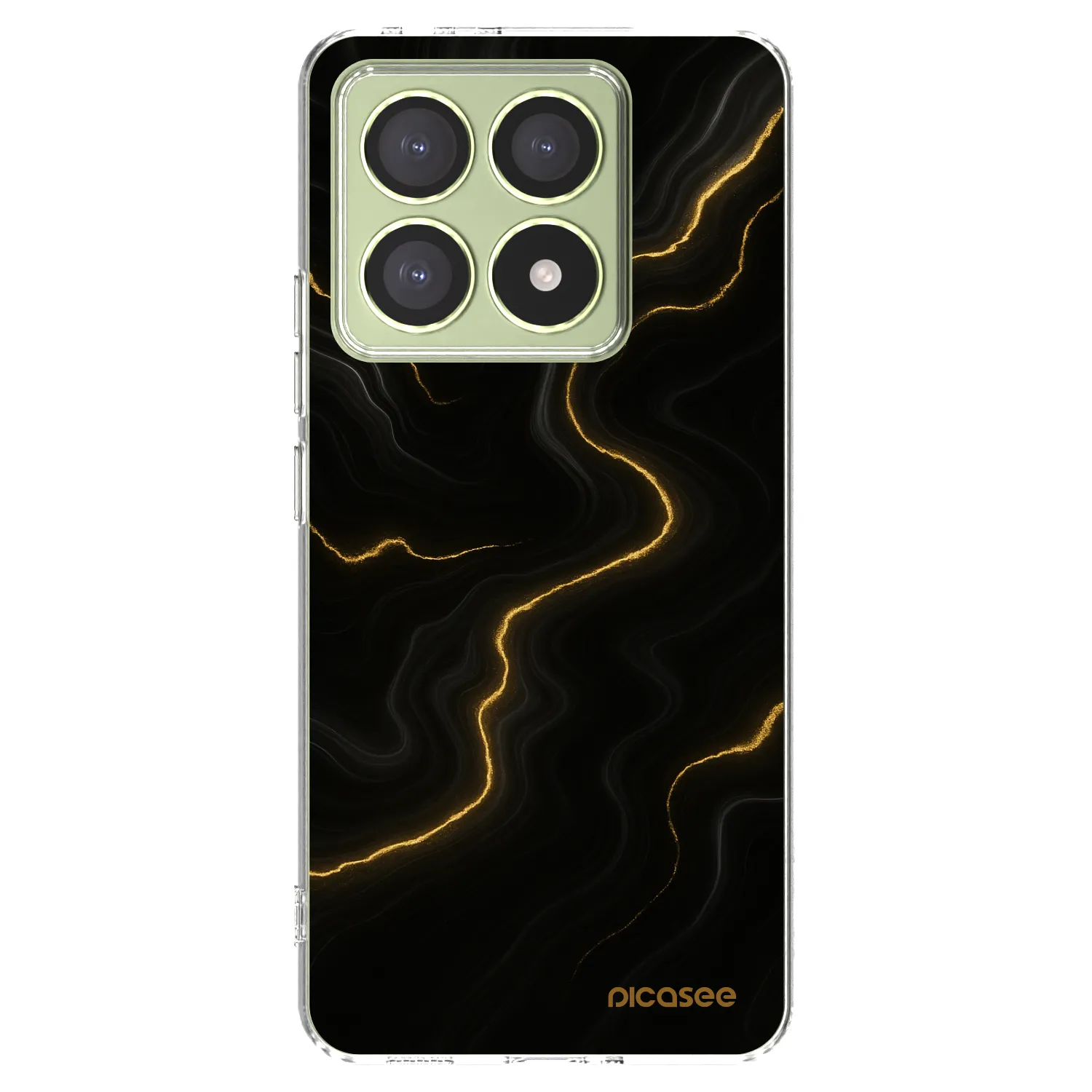Picasee silikonowe przeźroczyste etui na Xiaomi 14T - Thunder