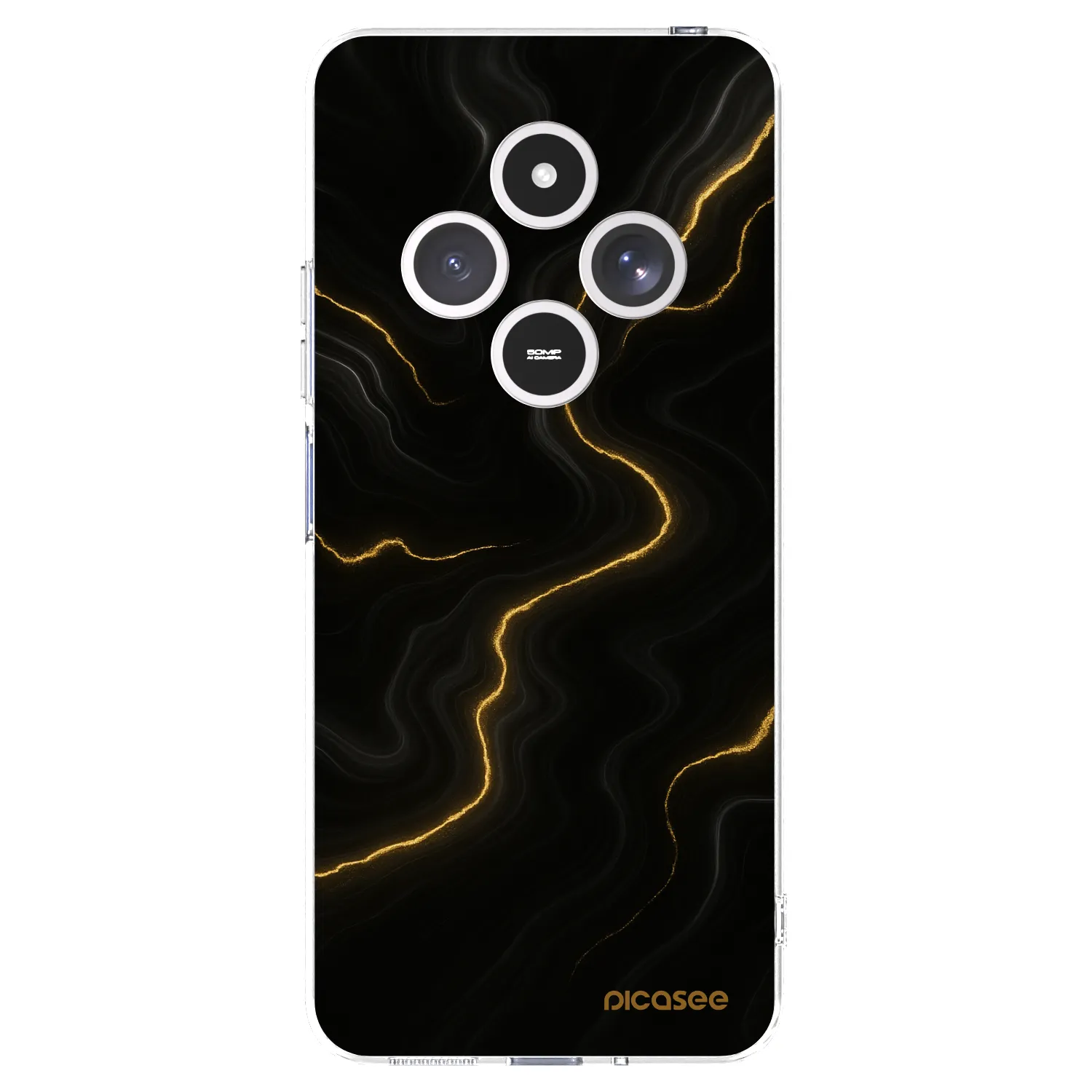Picasee silikonowe przeźroczyste etui na Xiaomi Redmi 14C - Thunder