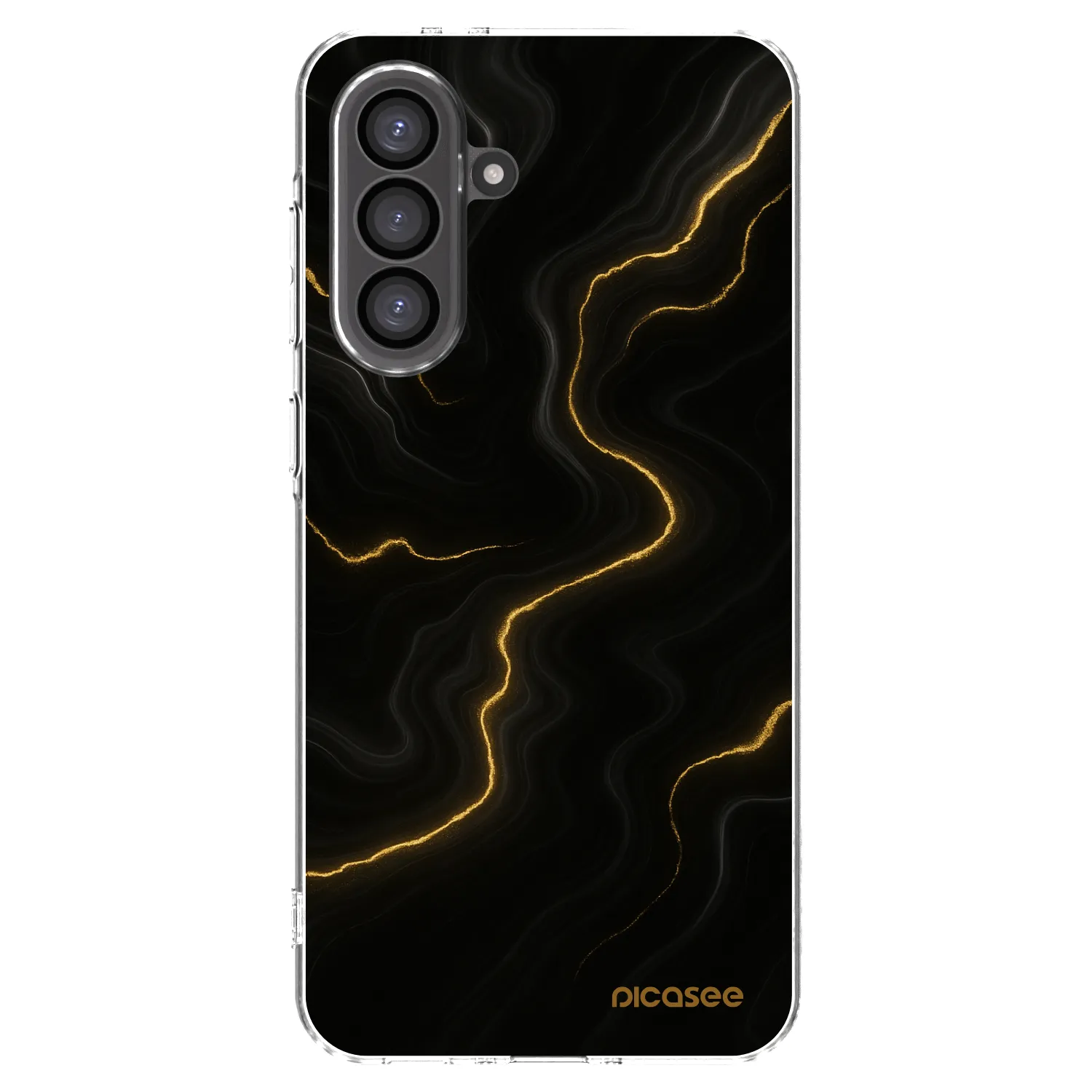 Picasee silikonowe przeźroczyste etui na Samsung Galaxy A36 5G - Thunder