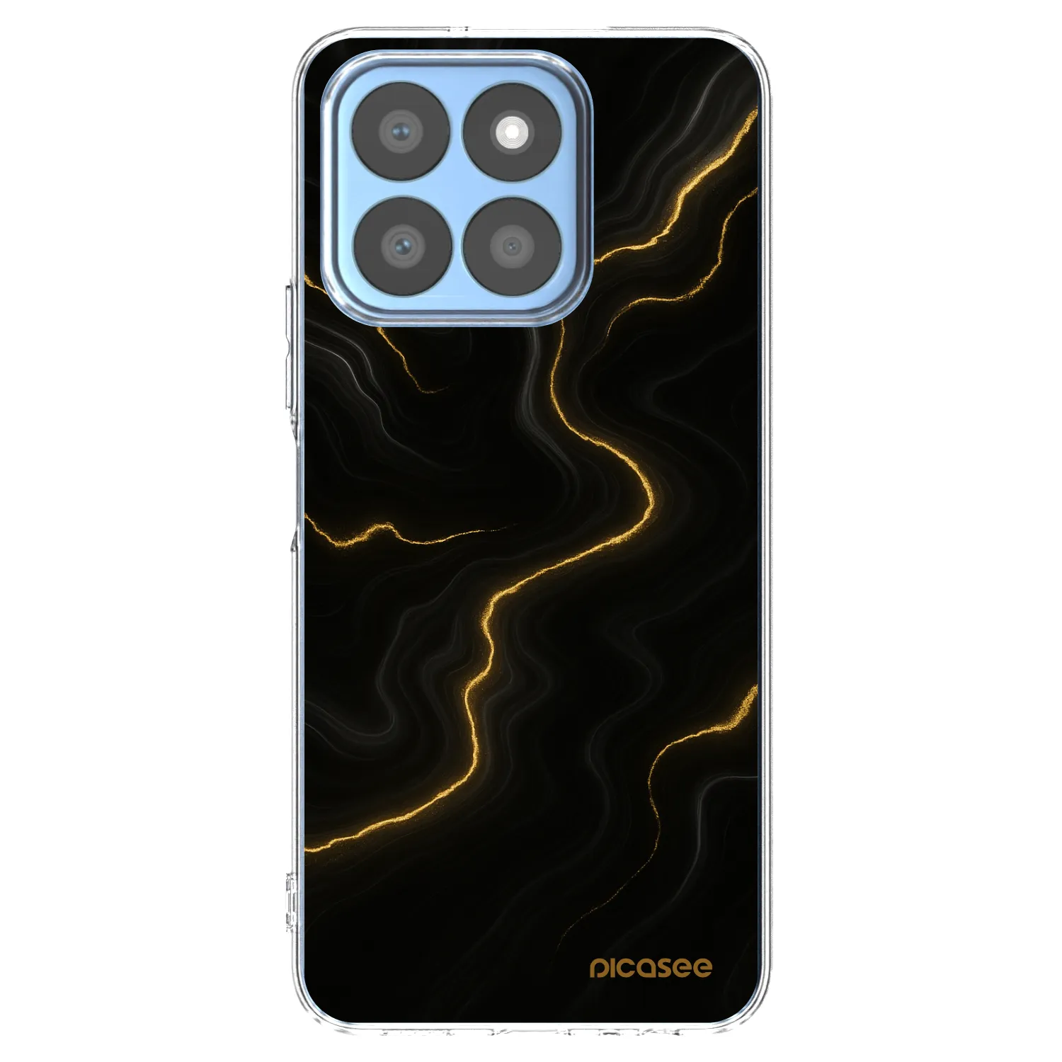 Picasee silikonowe przeźroczyste etui na Honor X8c - Thunder