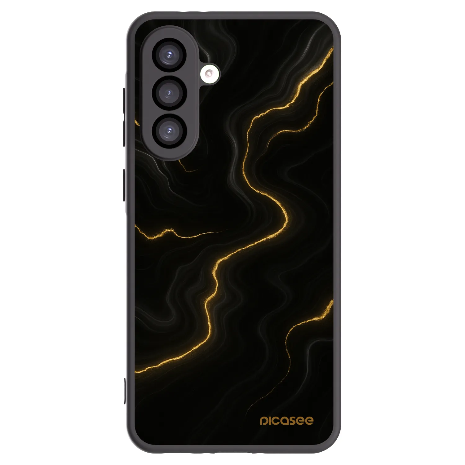 Picasee silikonowe czarne etui na Samsung Galaxy A26 5G A266B - Thunder