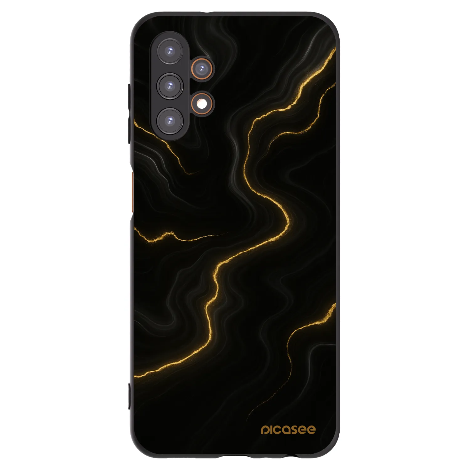 Picasee silikonowe czarne etui na Samsung Galaxy A13 5G - Thunder