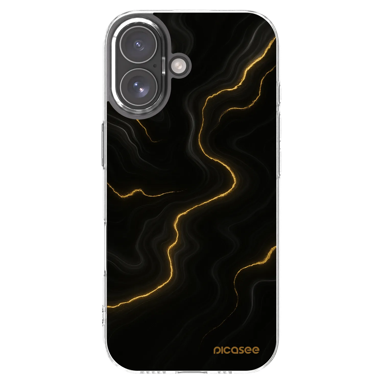Picasee silikonowe przeźroczyste etui na Apple iPhone 17 - Thunder