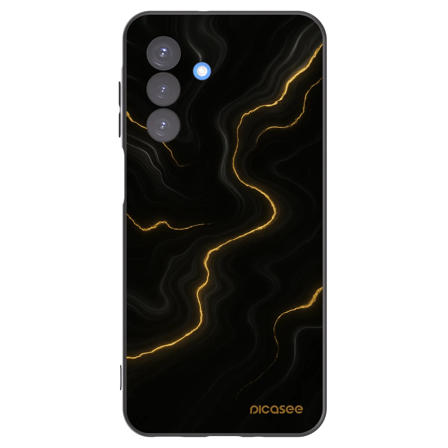 Picasee silikonowe czarne etui na Samsung Galaxy A17 5G - Thunder