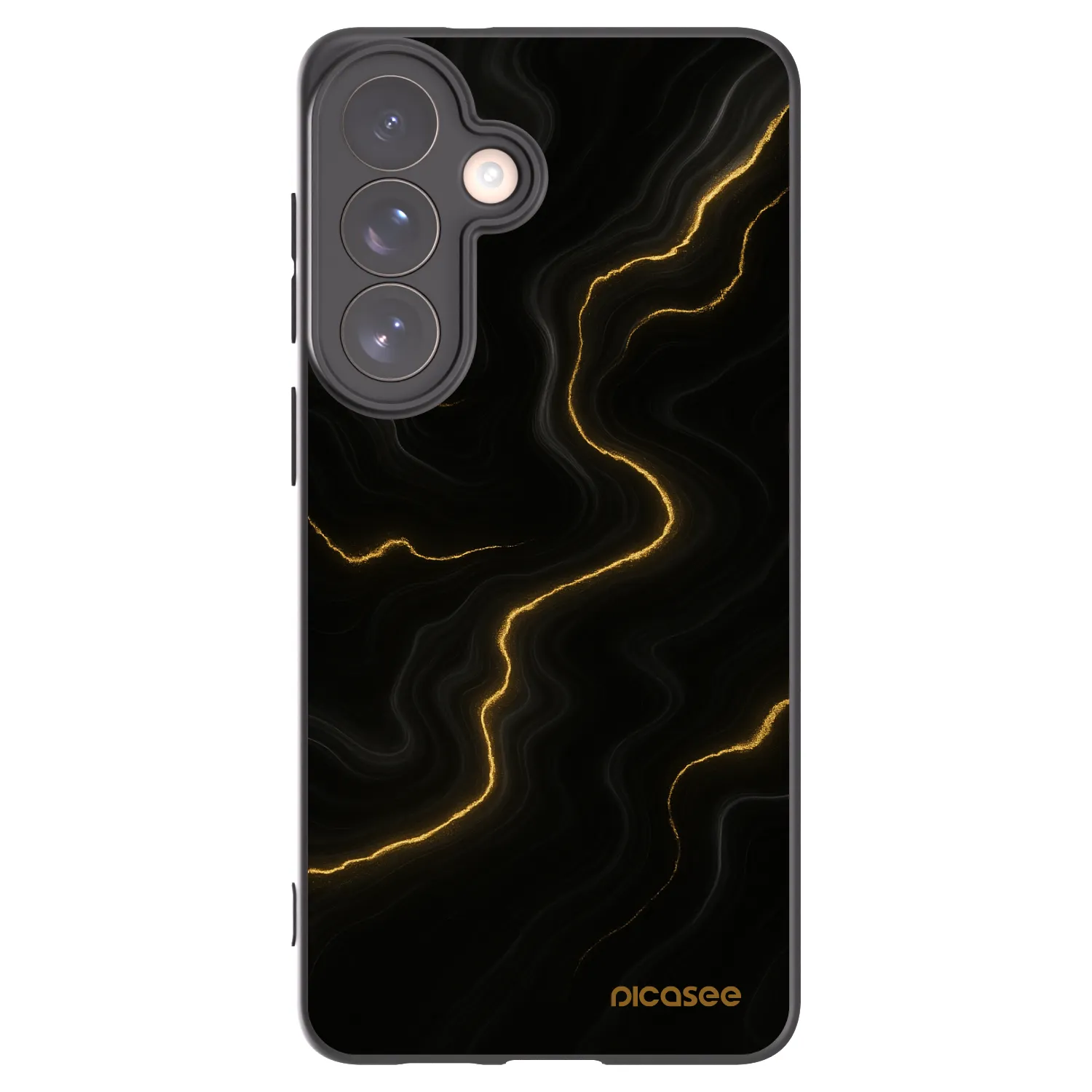 Picasee silikonowe czarne etui na Samsung Galaxy S26+ - Thunder