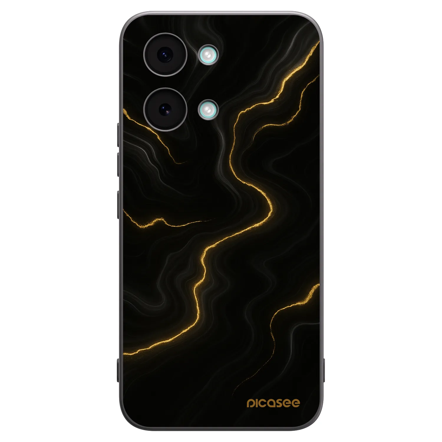 Picasee silikonowe czarne etui na Xiaomi Poco X8 Pro Max - Thunder