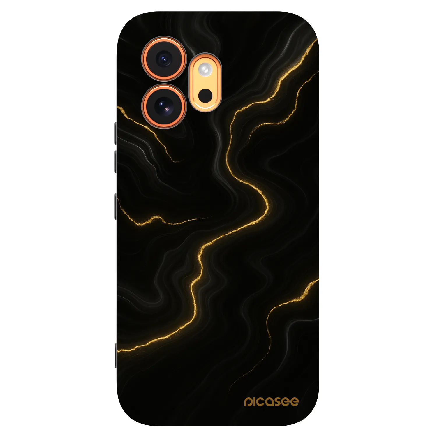 Picasee silikonowe czarne etui na Honor 600 - Thunder