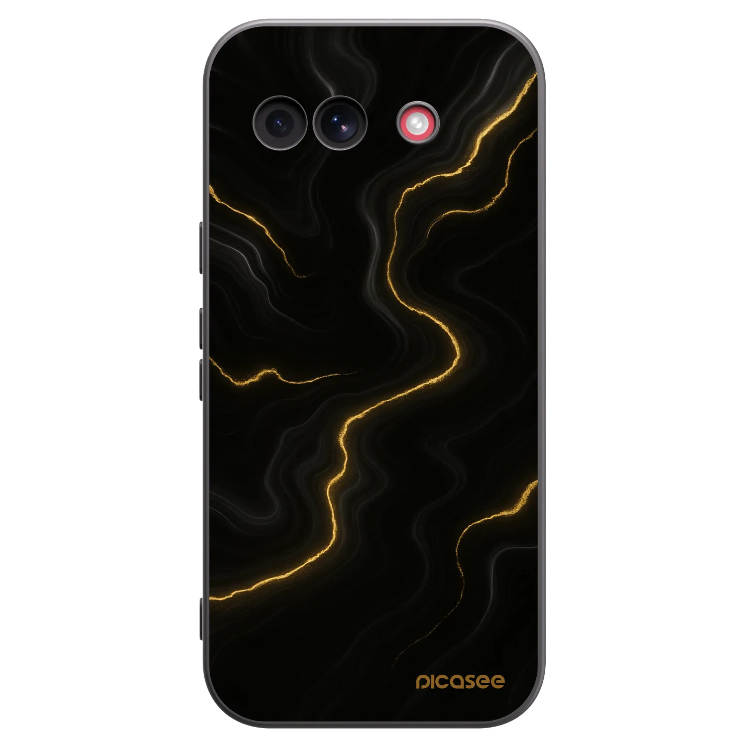 Picasee silikonowe czarne etui na Google Pixel 10a - Thunder