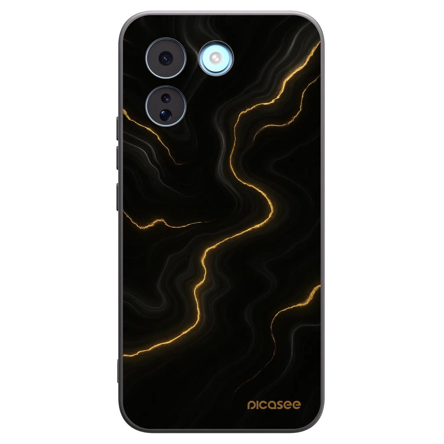 Picasee silikonowe czarne etui na Xiaomi Redmi Note 17 Pro MAX 5G - Thunder