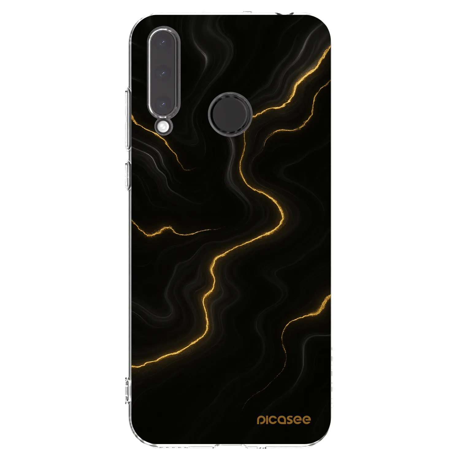 Picasee silikonowe przeźroczyste etui na Honor 20 Lite - Thunder