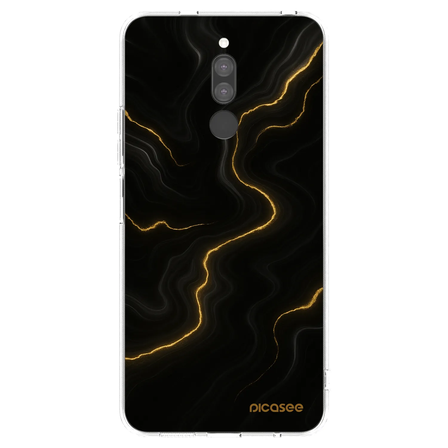 Picasee silikonowe przeźroczyste etui na Xiaomi Redmi 8 - Thunder