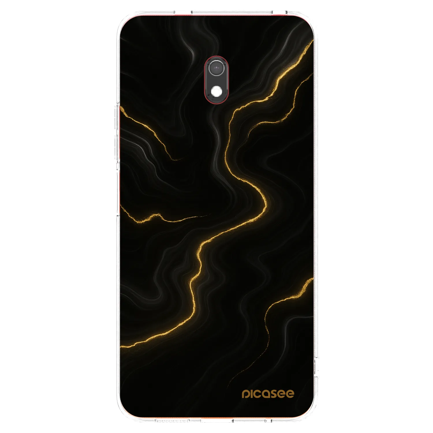 Picasee silikonowe przeźroczyste etui na Xiaomi Redmi 8A - Thunder