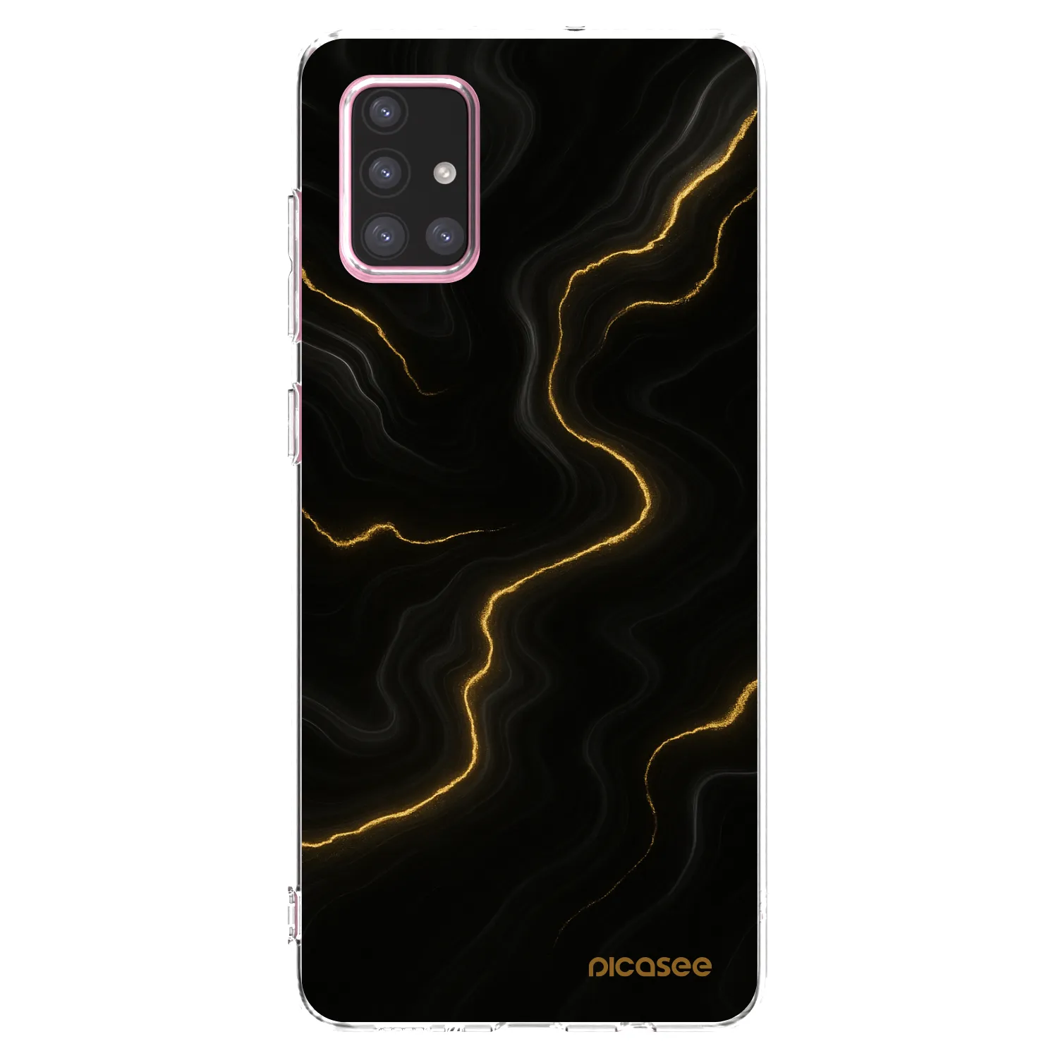 Picasee silikonowe przeźroczyste etui na Samsung Galaxy A71 A715F - Thunder