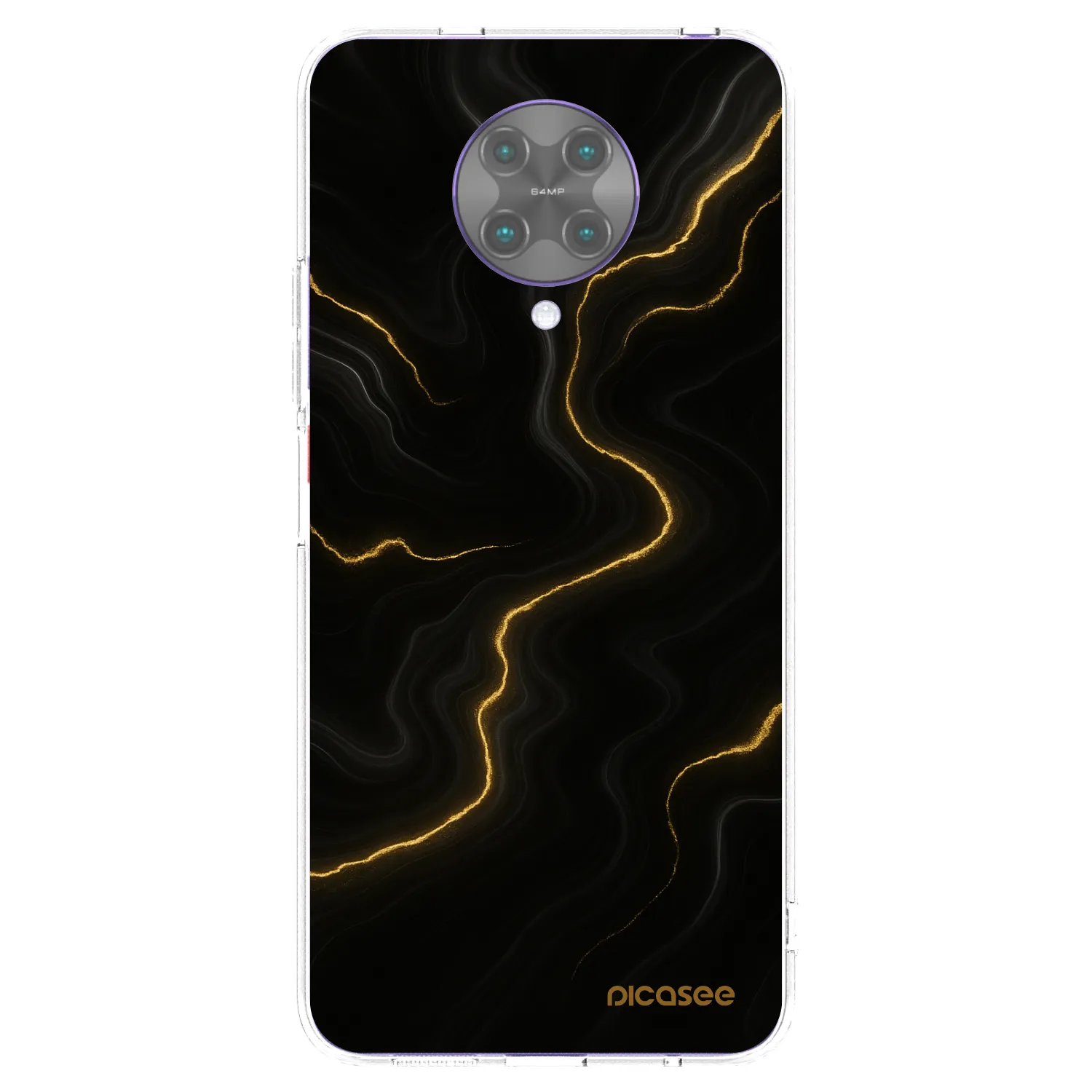 Picasee silikonowe przeźroczyste etui na Xiaomi Poco F2 Pro - Thunder