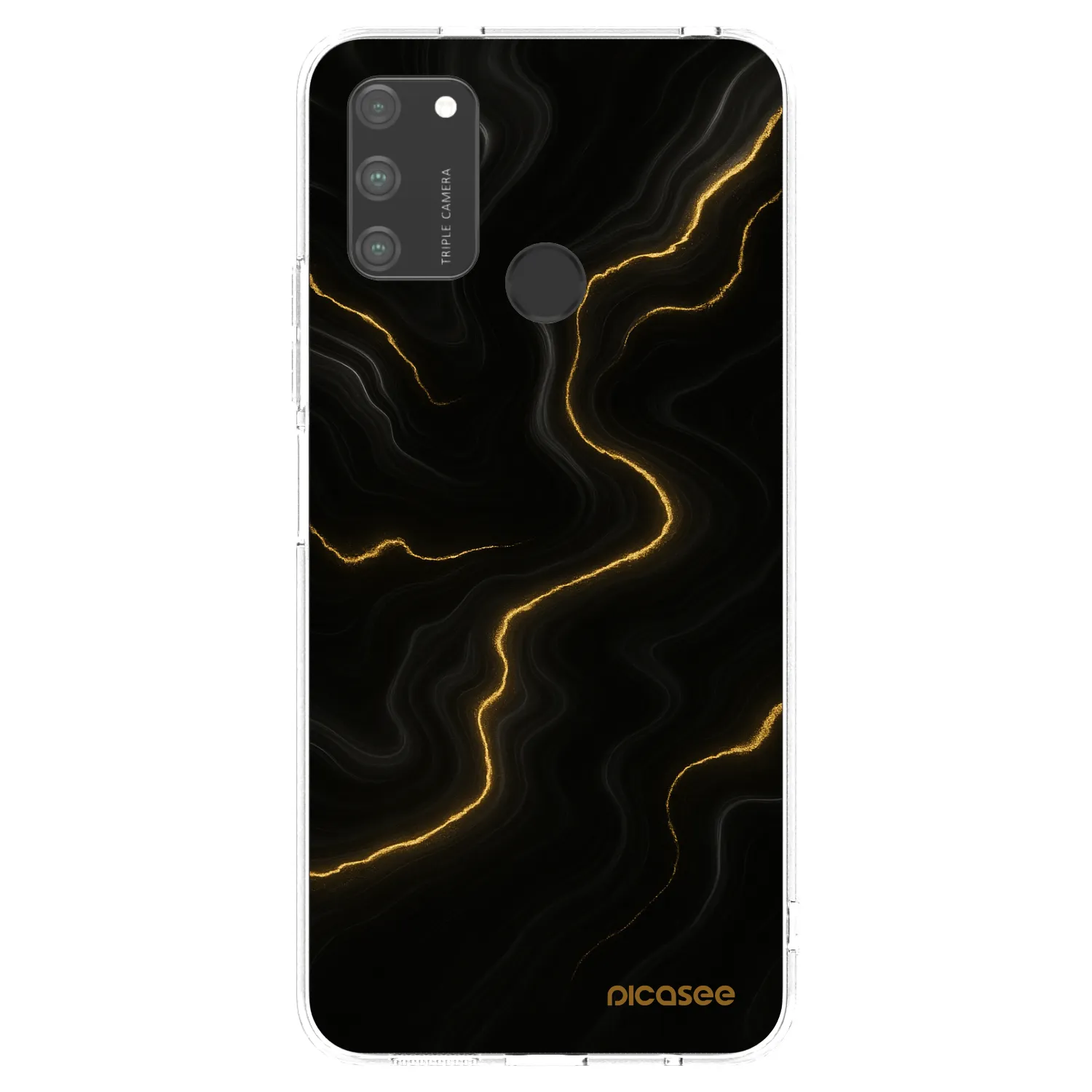 Picasee silikonowe przeźroczyste etui na Honor 9A - Thunder