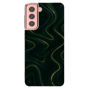 Picasee silikonowe przeźroczyste etui na Samsung Galaxy S21 5G G991B - Vawes