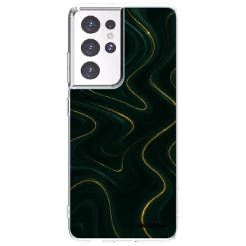 Picasee silikonowe przeźroczyste etui na Samsung Galaxy S21 Ultra 5G G998B - Vawes