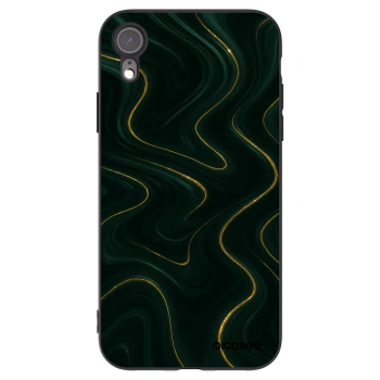Picasee silikonowe czarne etui na Apple iPhone XR - Vawes