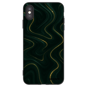 Picasee silikonowe czarne etui na Apple iPhone XS Max - Vawes