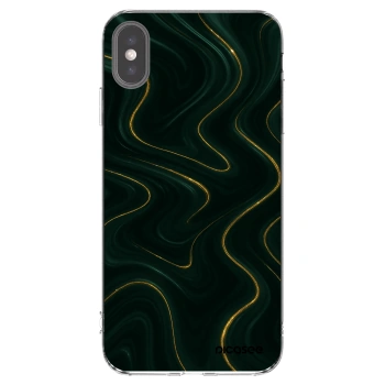 Picasee silikonowe przeźroczyste etui na Apple iPhone XS Max - Vawes