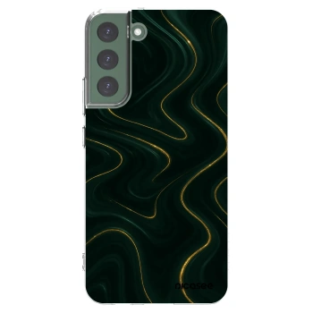 Picasee silikonowe przeźroczyste etui na Samsung Galaxy S22+ 5G - Vawes