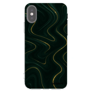 Picasee silikonowe przeźroczyste etui na Apple iPhone X/XS - Vawes
