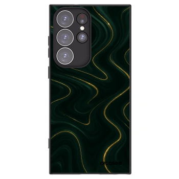 Picasee silikonowe czarne etui na Samsung Galaxy S23 Ultra 5G - Vawes