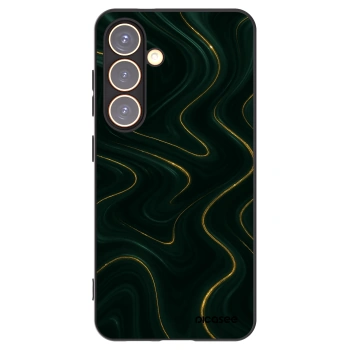 Picasee silikonowe czarne etui na Samsung Galaxy S24 S921B 5G - Vawes