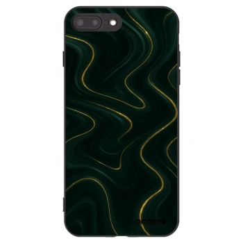 Picasee silikonowe czarne etui na Apple iPhone 8 Plus - Vawes