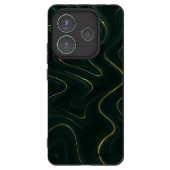 Picasee silikonowe czarne etui na Xiaomi Redmi Note 14 5G - Vawes