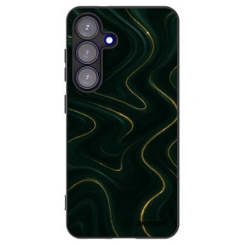 Picasee silikonowe czarne etui na Samsung Galaxy S25 5G - Vawes