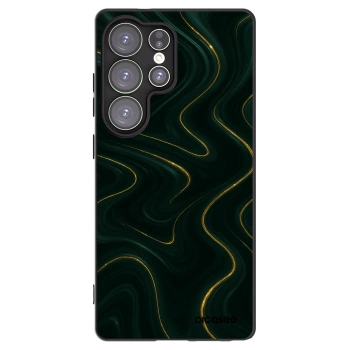 Picasee silikonowe czarne etui na Samsung Galaxy S25 Ultra 5G - Vawes