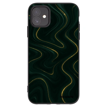 Picasee silikonowe czarne etui na Apple iPhone 11 - Vawes